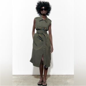 S. LONG BELTED VEST TRENCH COAT